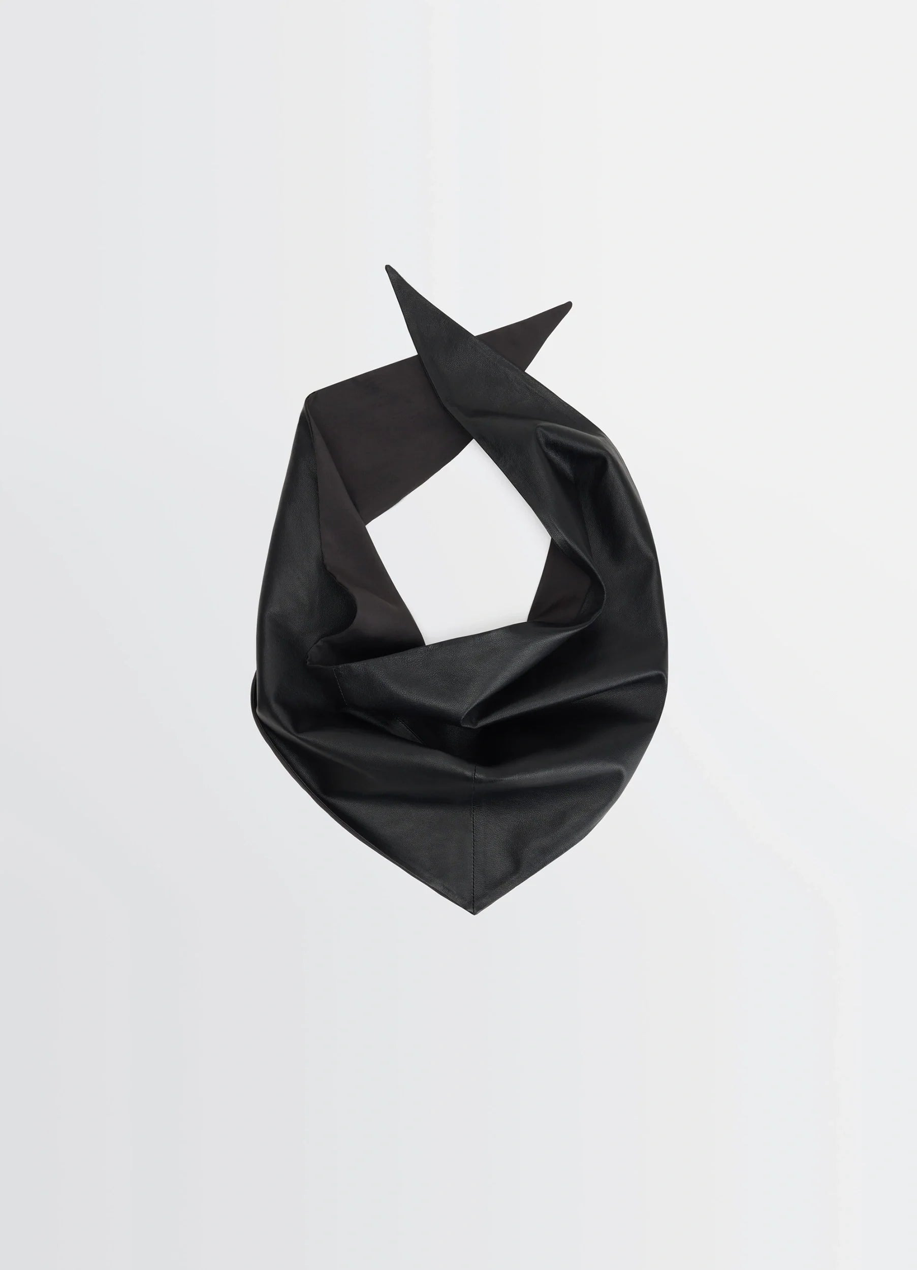 LEATHER TRIANGLE SCARF - 3