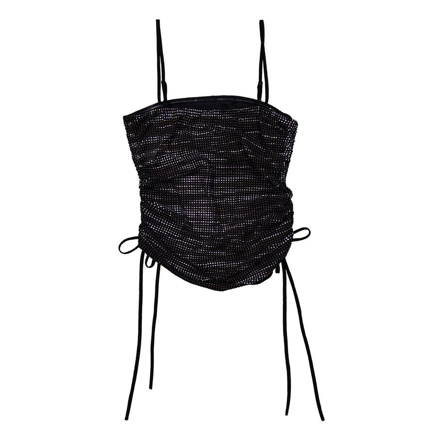 T by Alexander Wang Crystal-Embellished Hotfix Cami Top - 6
