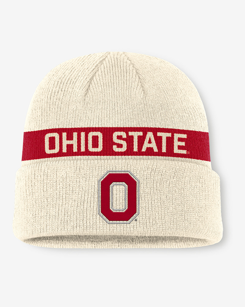 Ohio State Primetime Peak Utility Men's Nike College Cuffed Beanie 1