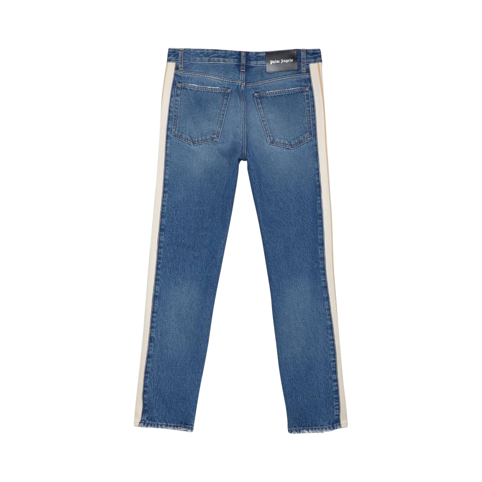 Palm Angels Track Denim 'Light Blue/White' - 2