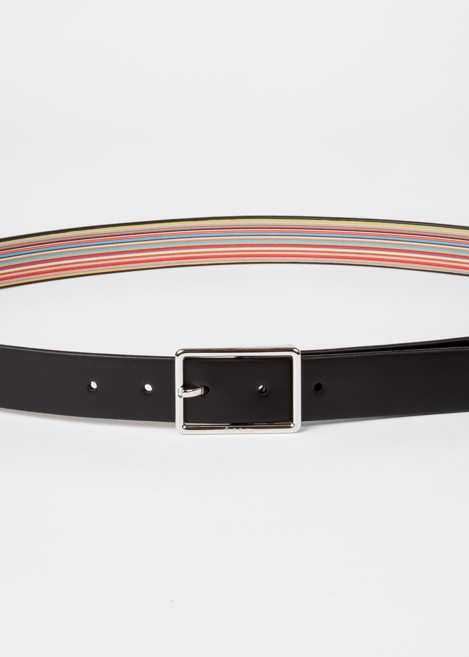 'Signature Stripe' Reversible Belt - 5