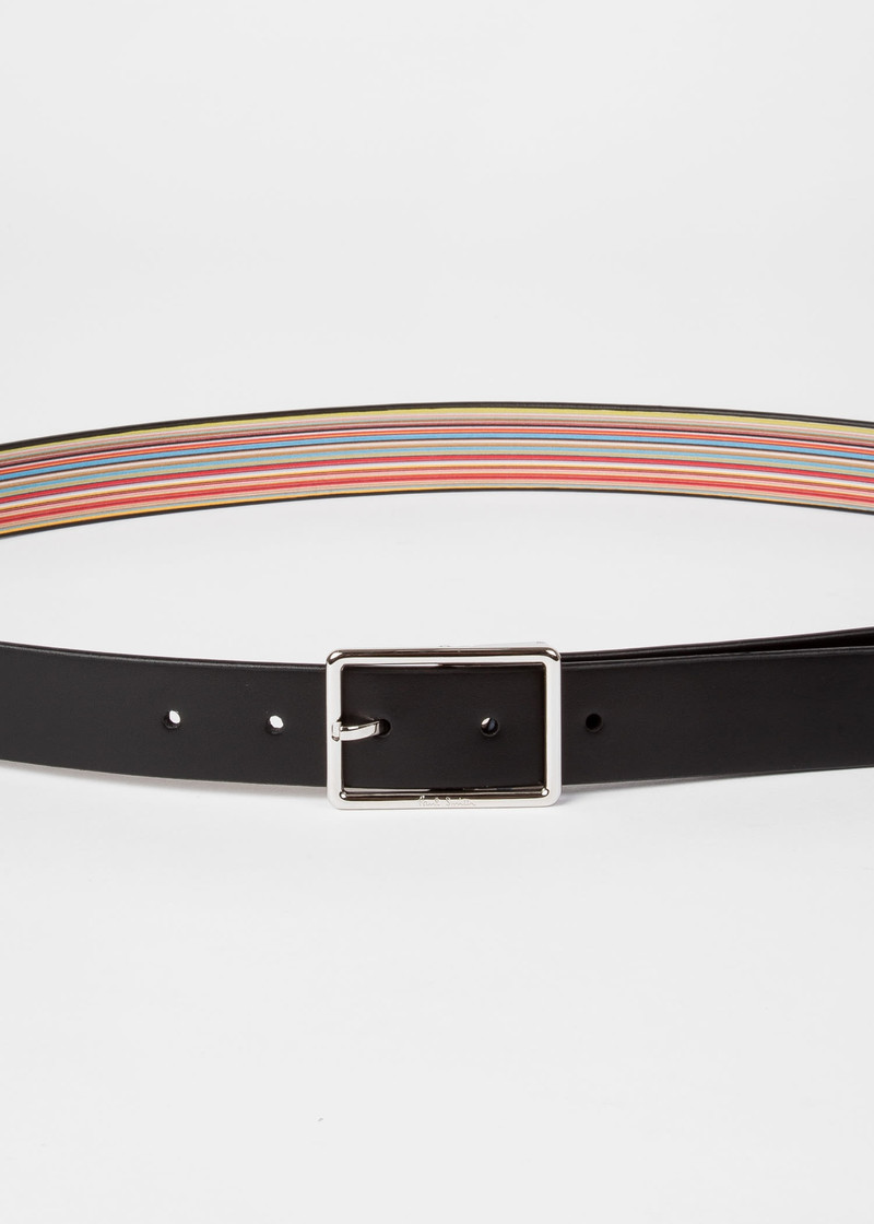 'Signature Stripe' Reversible Belt 5