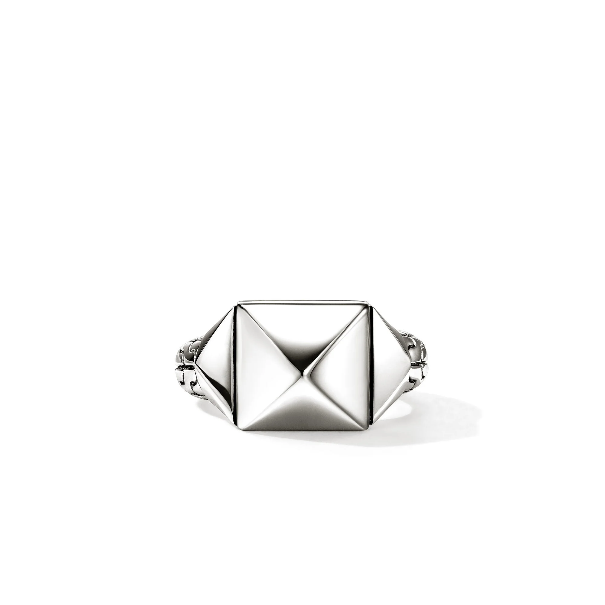 Icon Stud Ring, Sterling Silver, 11.5MM - 1
