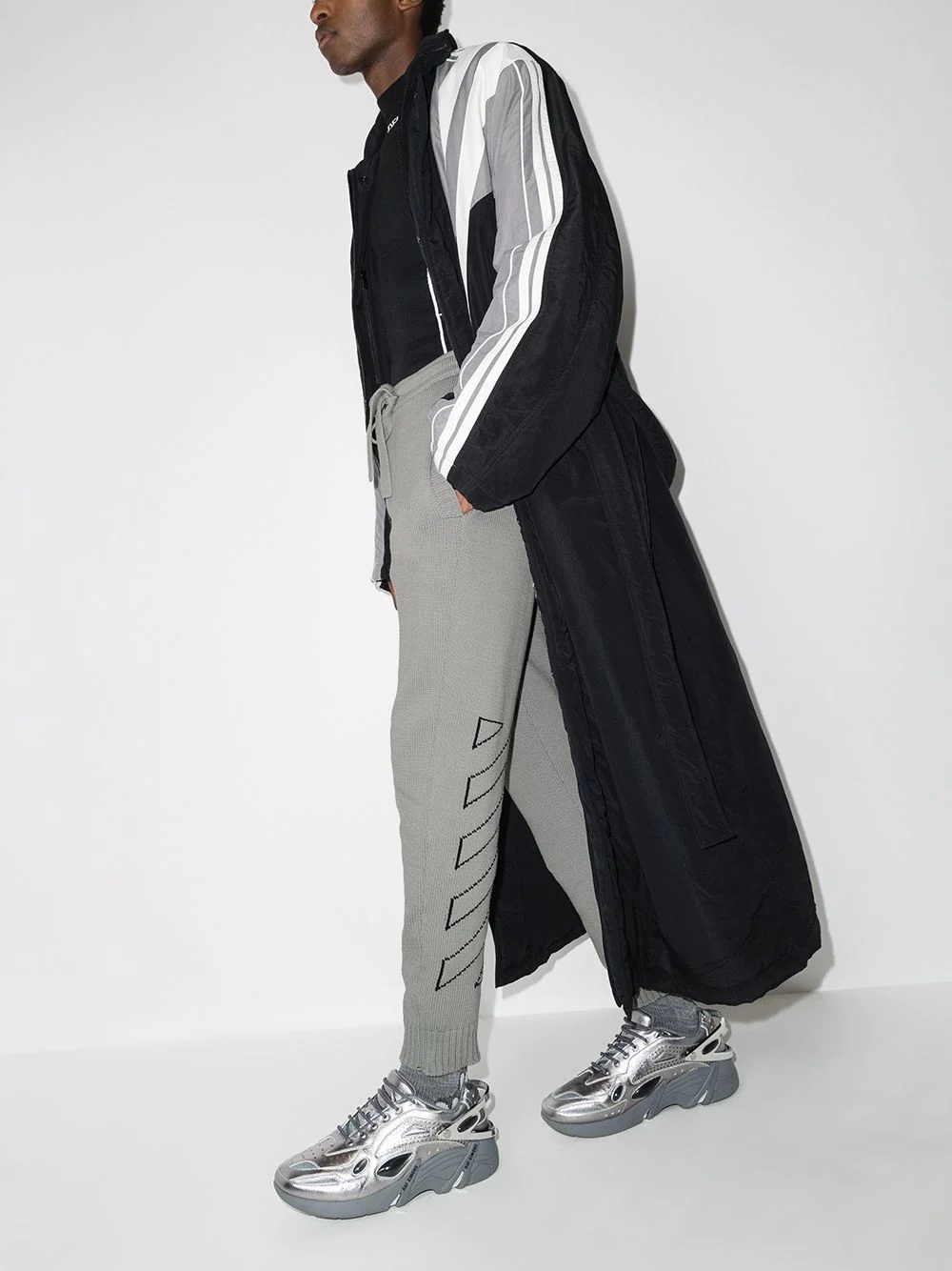 Diag Outline knitted track pants - 5