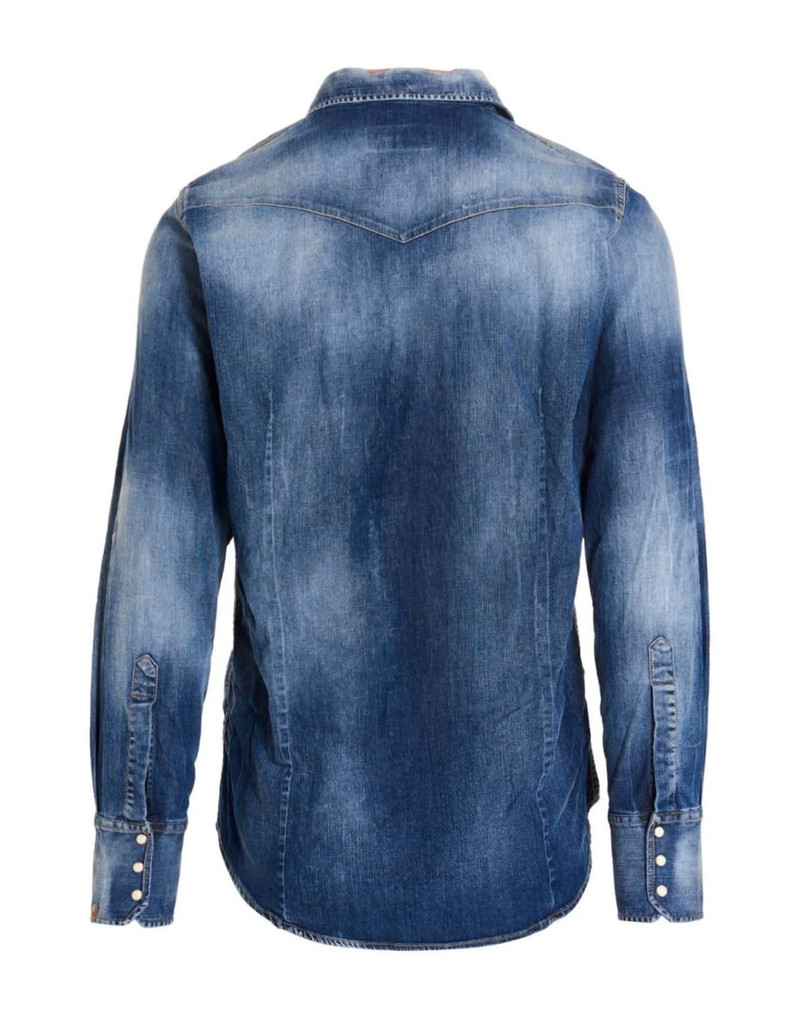 DSQUARED2 Blue Men's Denim Shirt outlook
