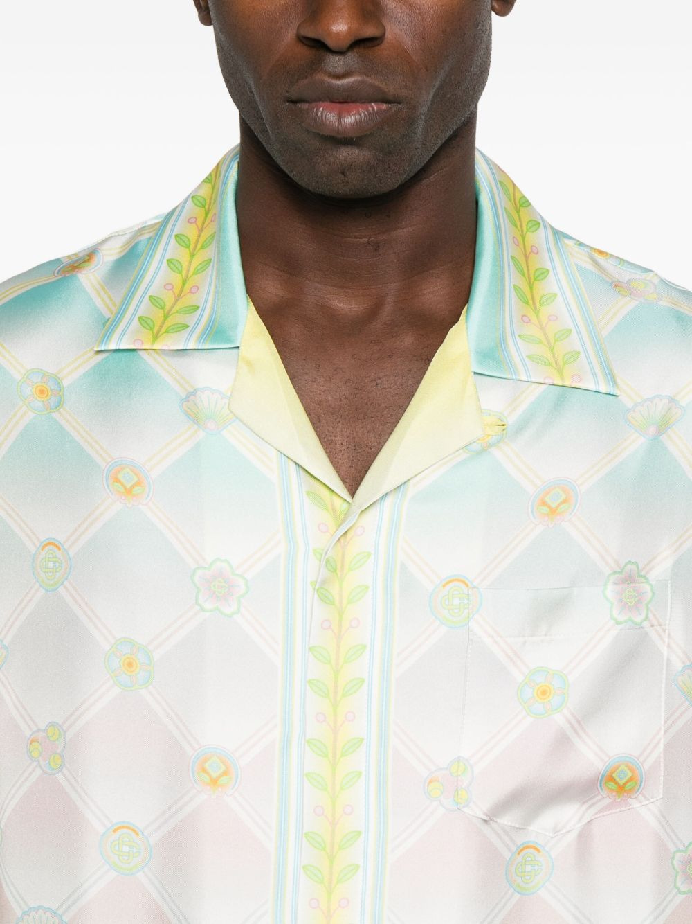 Candy Icons-print silk shirt - 5