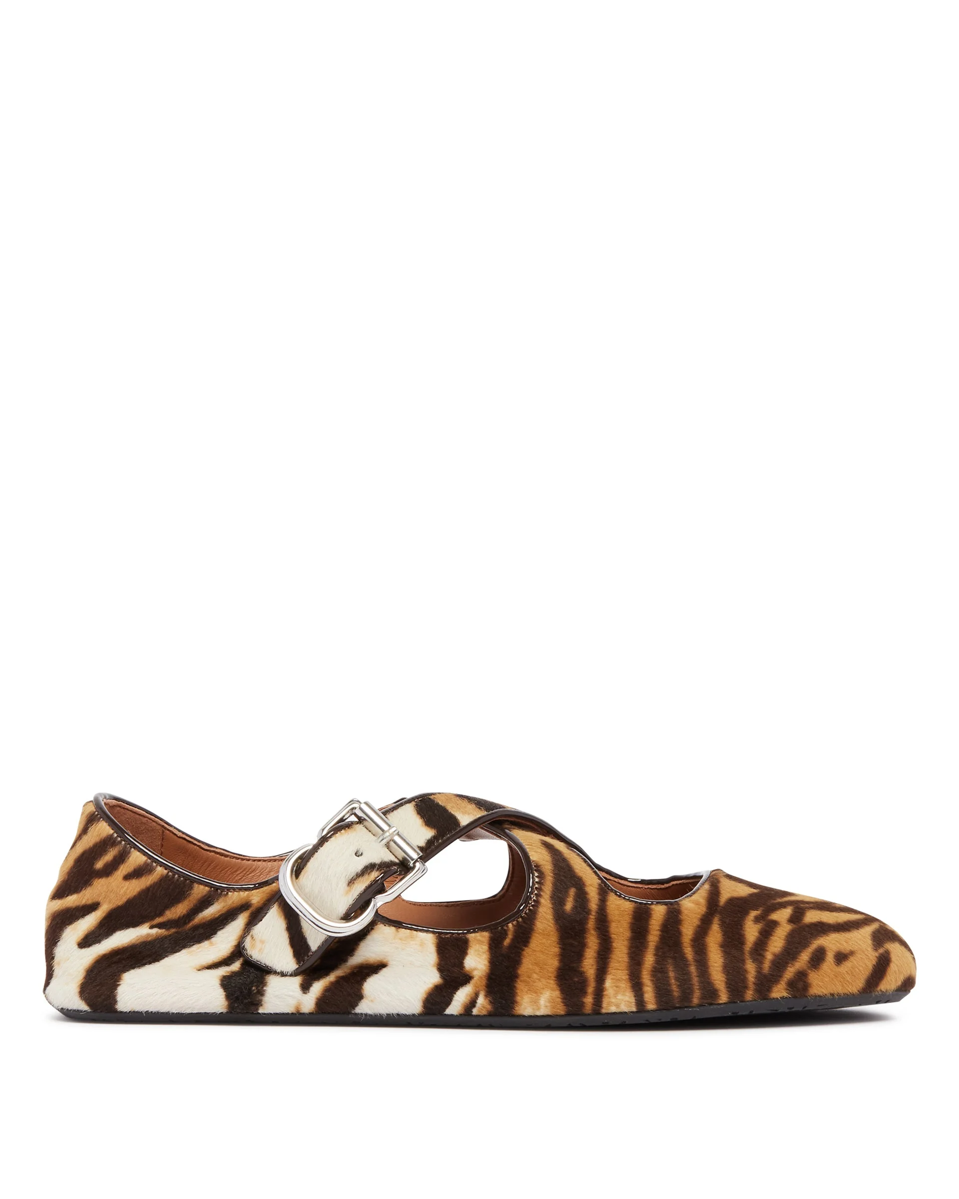 Animalier Cross-Over Flat Ballerinas - 1