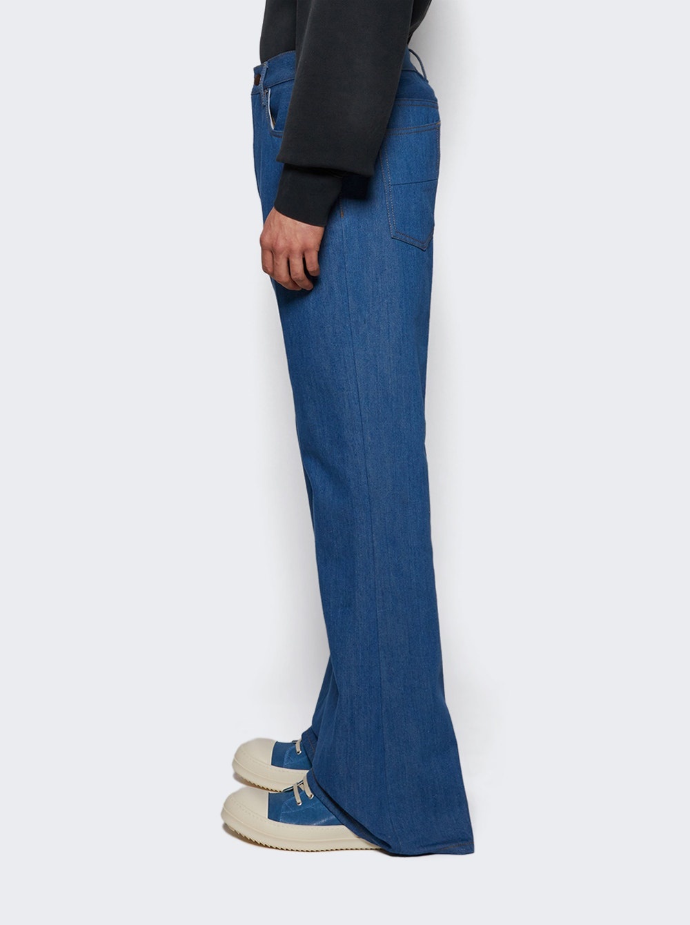 Creased Flare Pant Retro Indigo - 3