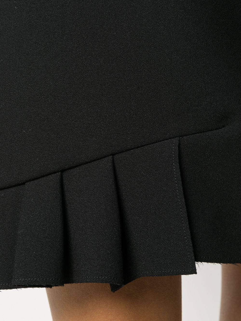 pleat-detail A-line skirt - 5