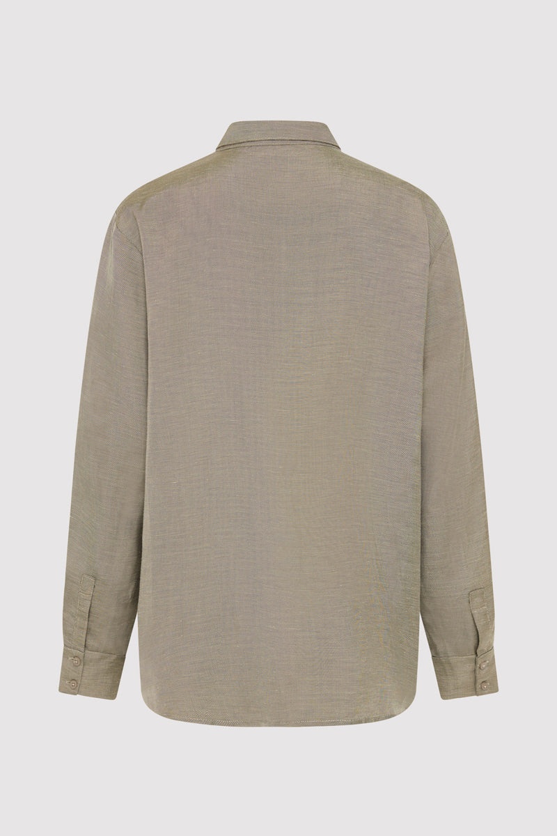 Melange Classic Shirt - Rye - 10