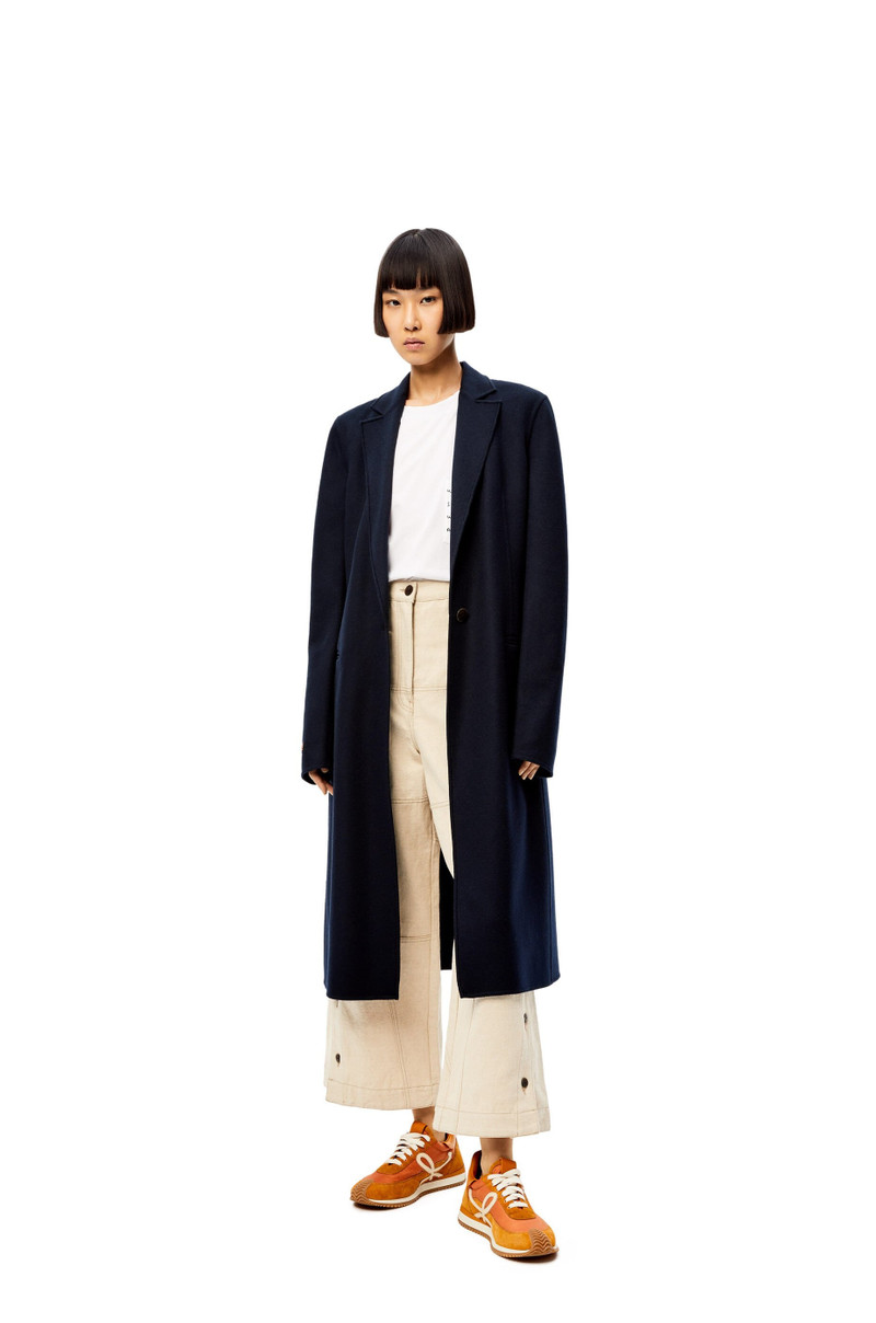 Loewe Single breasted coat in wool and cashmere outlook