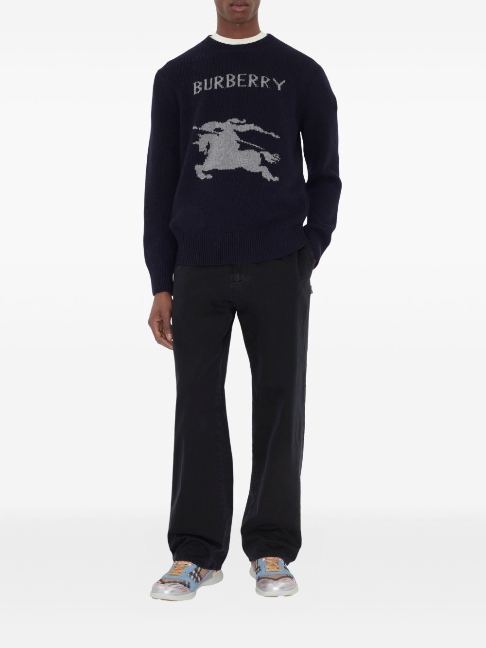 Equestrian Knight-motif sweater - 2