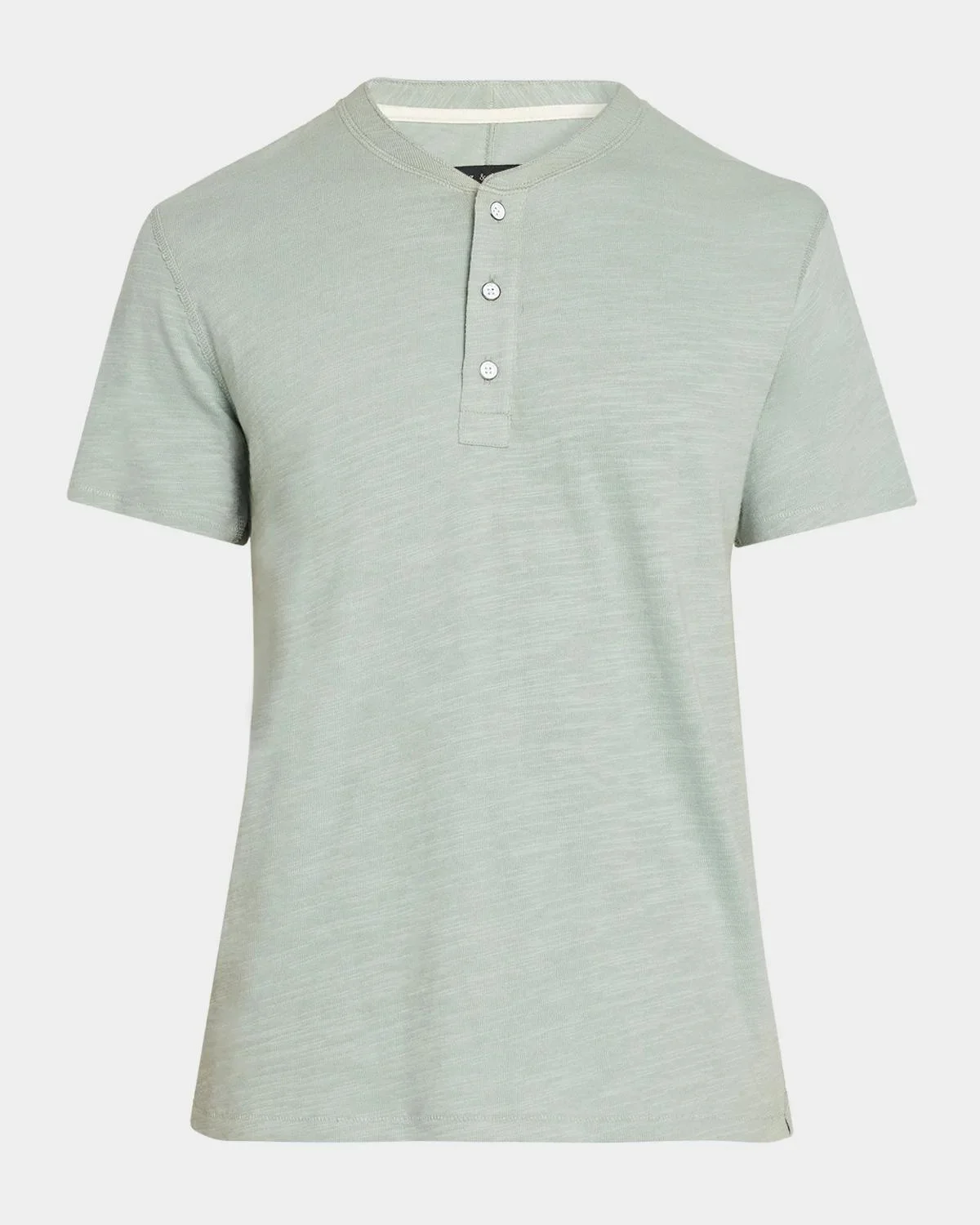 Men's Slubbed Cotton Henley T-Shirt - 1
