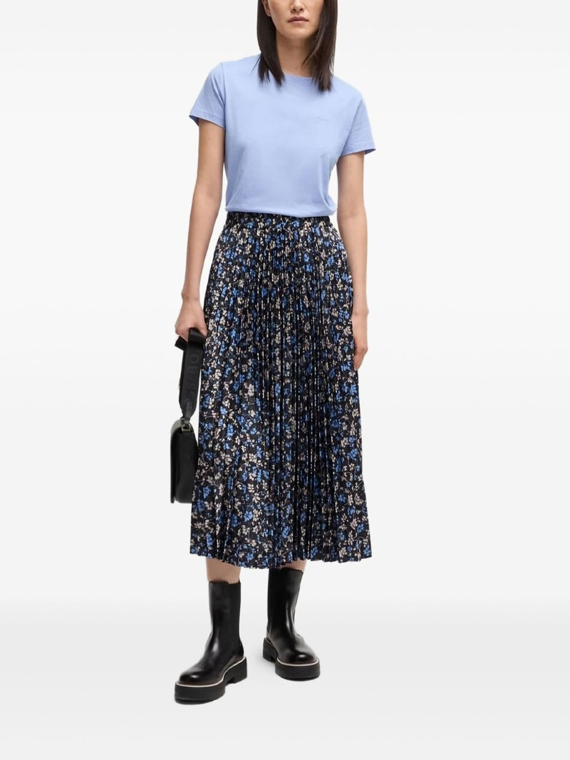 BOSS floral-print midi skirt outlook