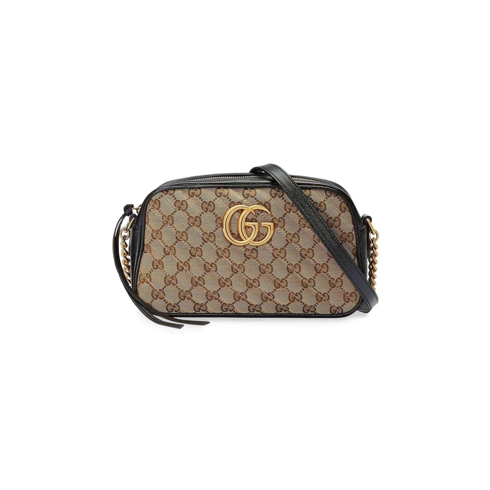 Gucci GG Marmont Small Shoulder Bag 'Beige Ebony/Nero' - 1