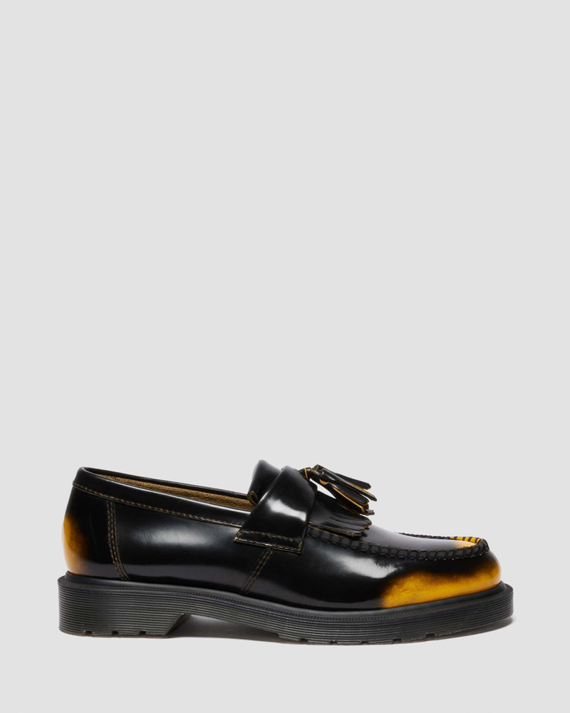 Adrian Arcadia Rub Off Leather Tassel Loafers 1