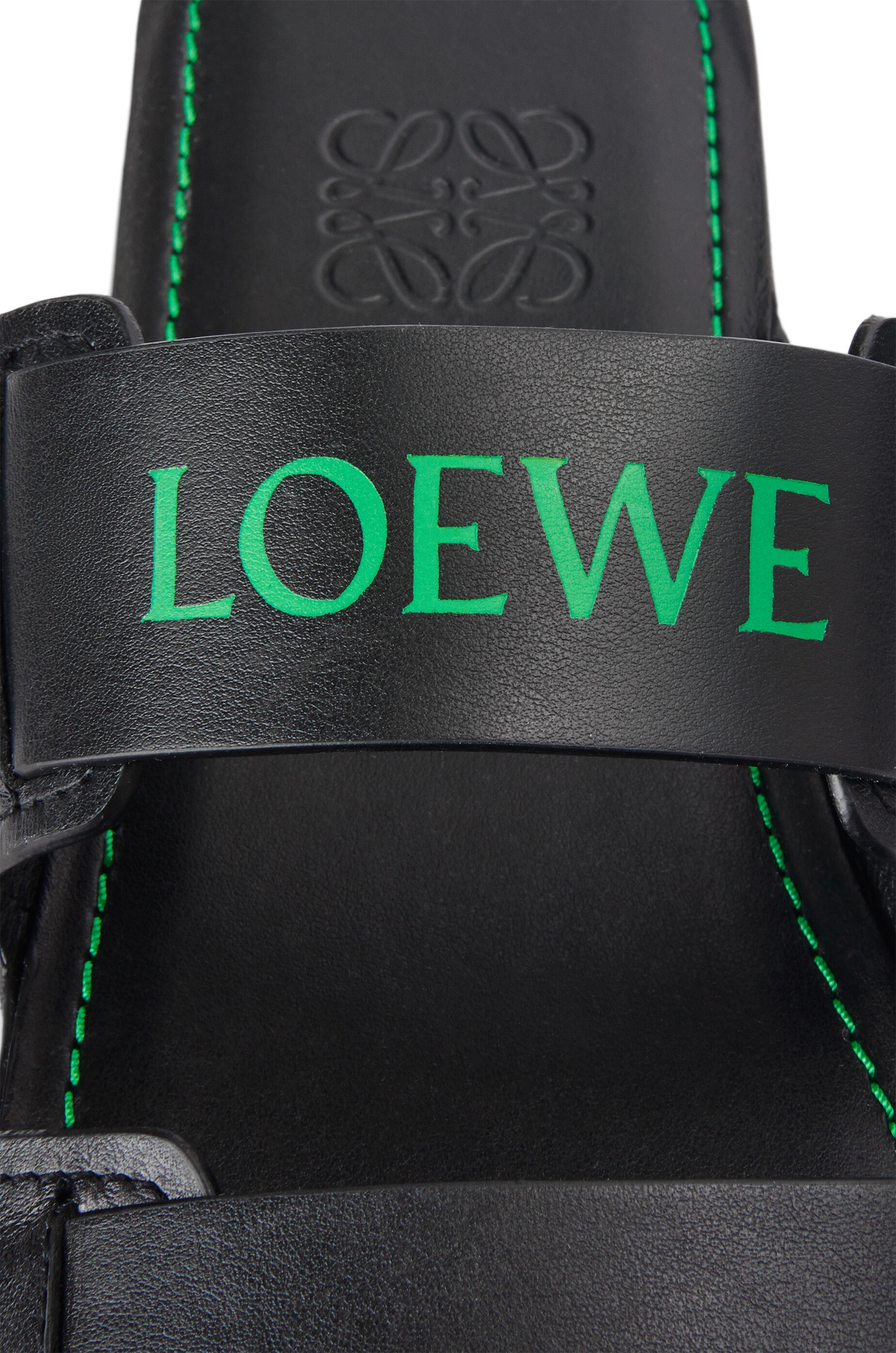 Double strap slide in calfskin - 4