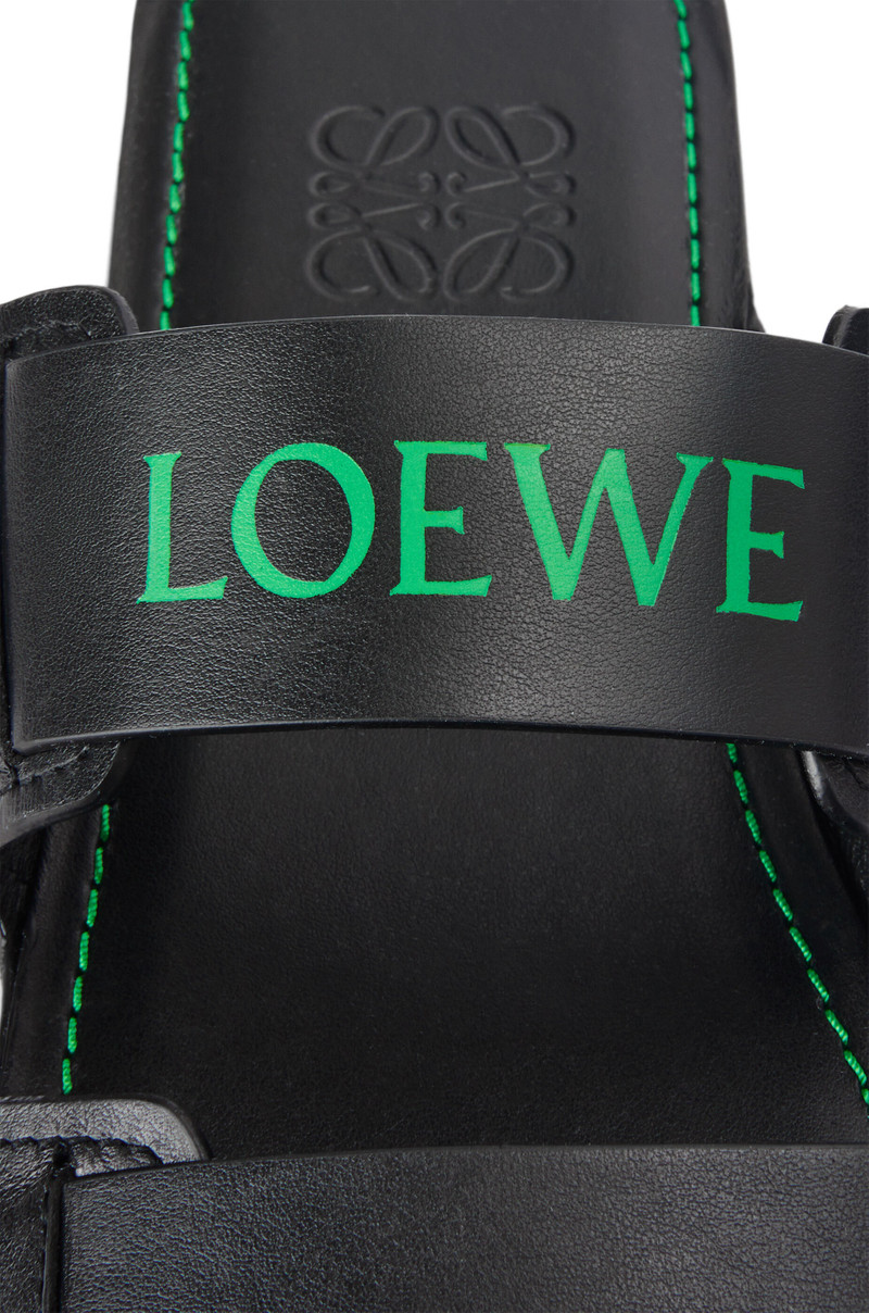 Double strap slide in calfskin 4