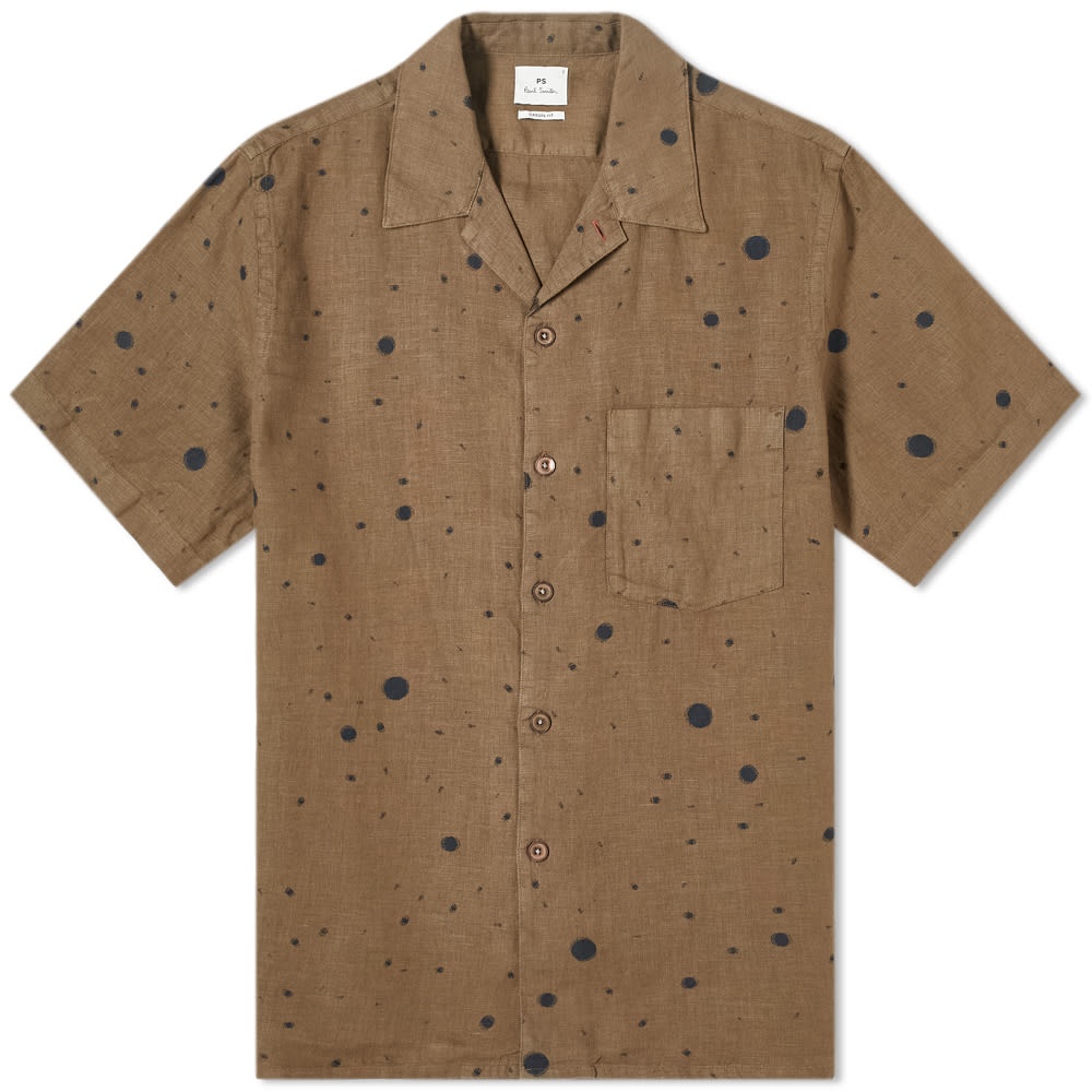 Paul Smith Spot Linen Vacation Shirt - 1