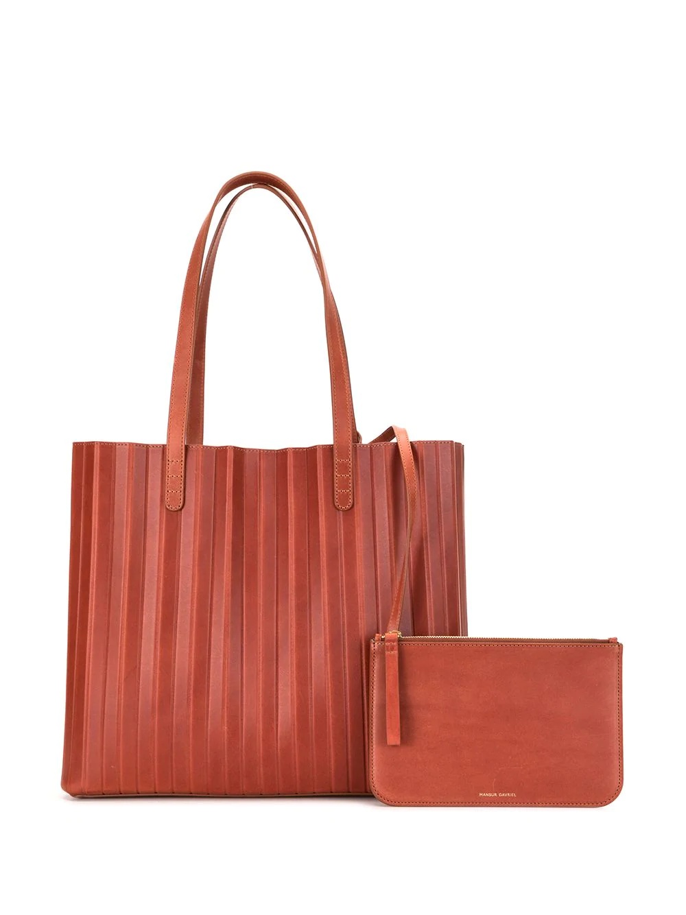 pleated tote bag - 6