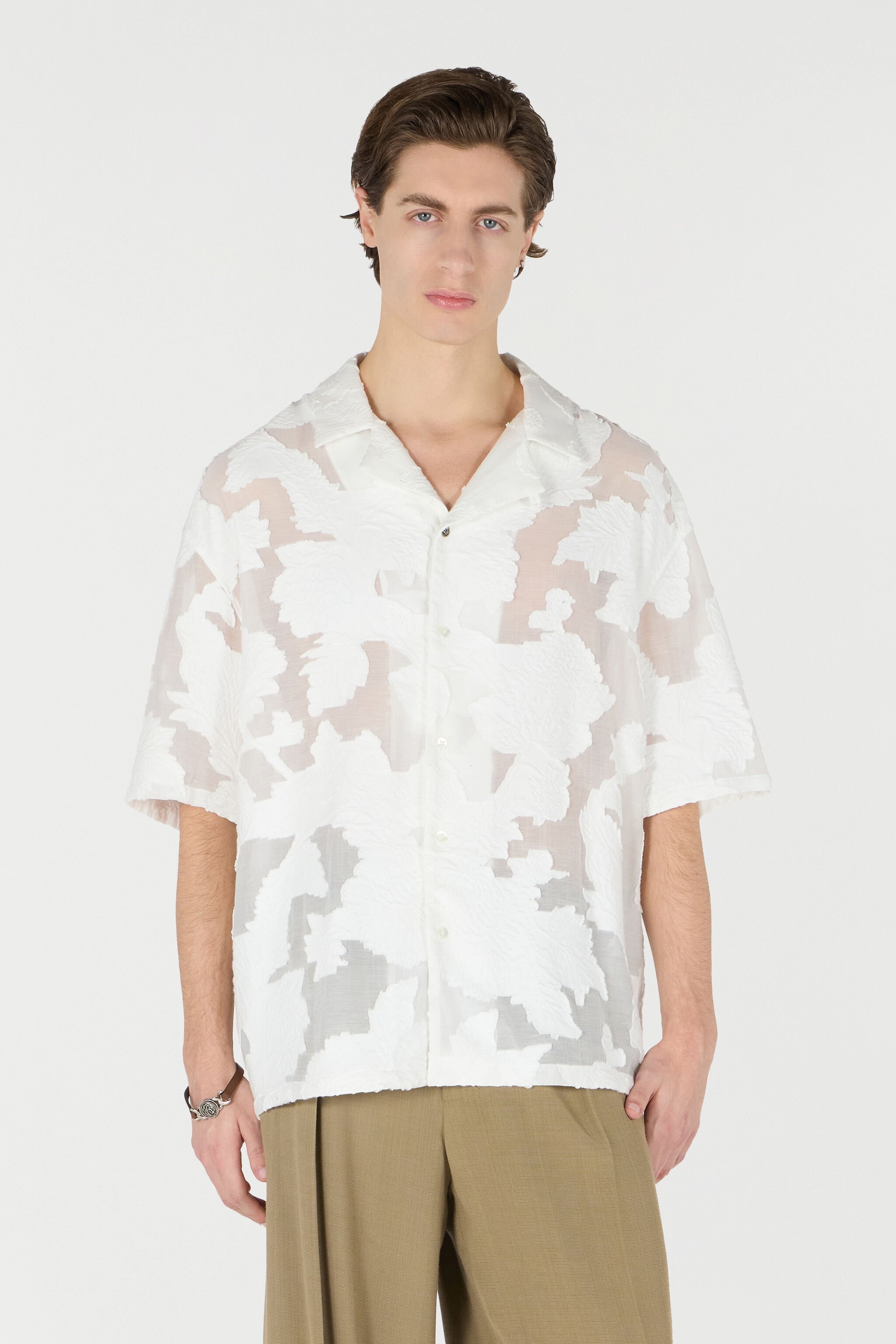 Bowling Shirt With Floral Pattern - 3