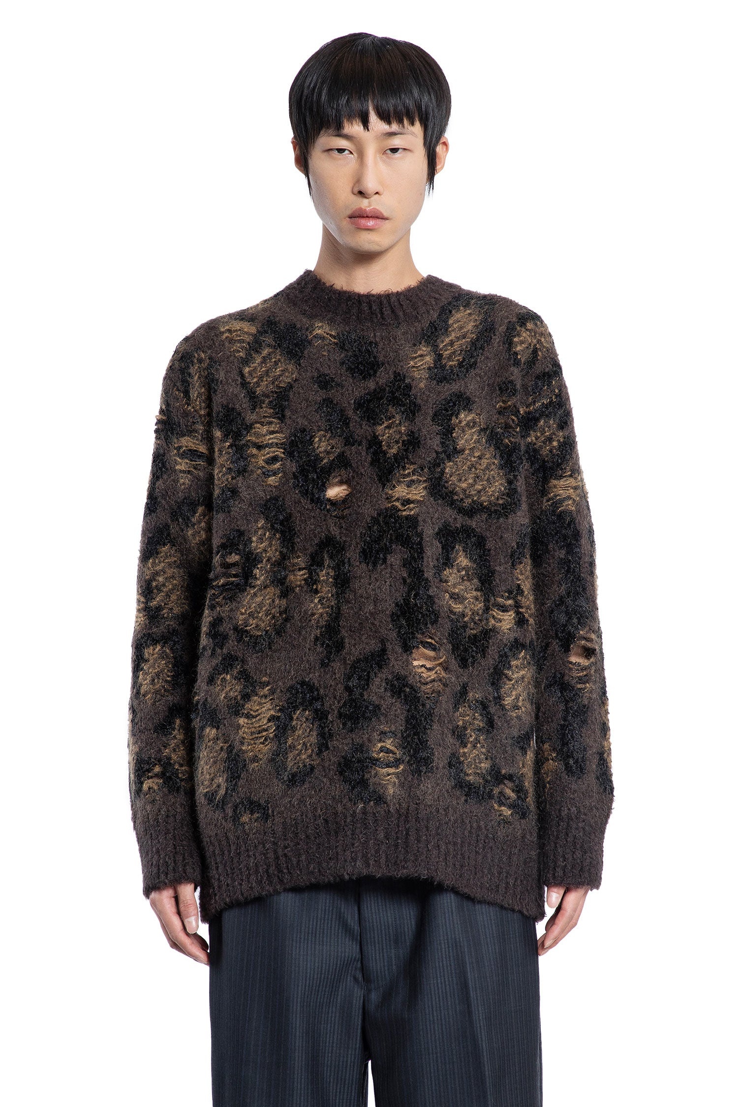 Destroyed-Leopard-Jacquard-Sweater - 1