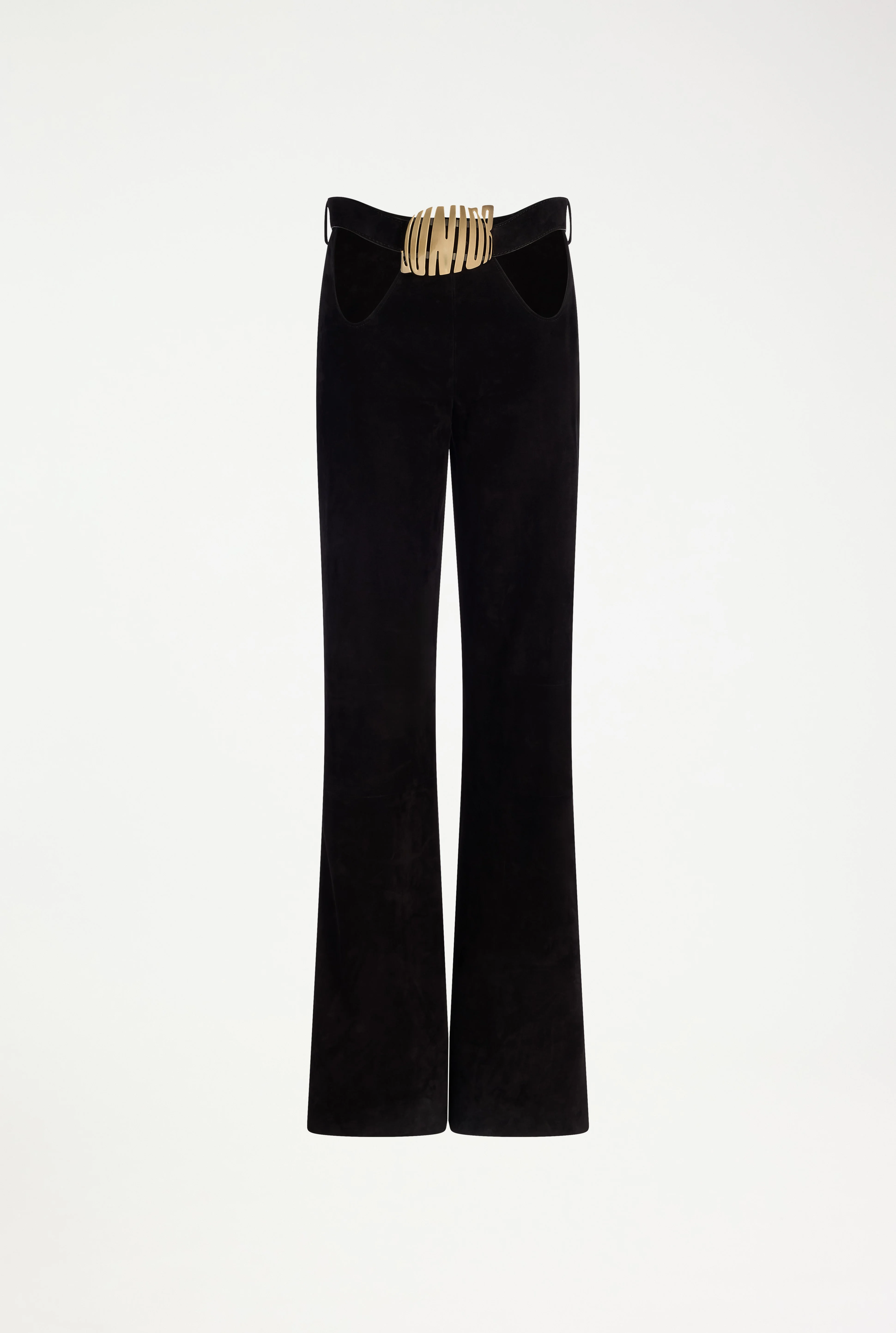 THE CURVED SUEDE TROUSERS - 1