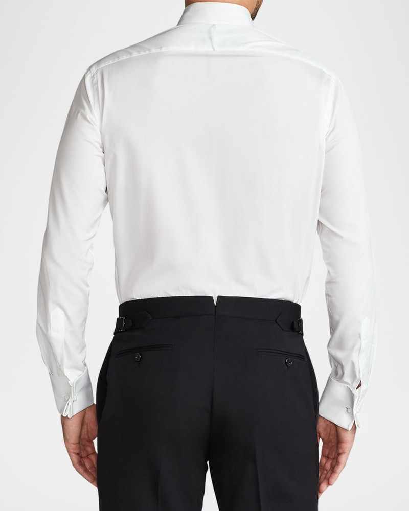Piqué-Bib French Cuff Tuxedo Shirt 4