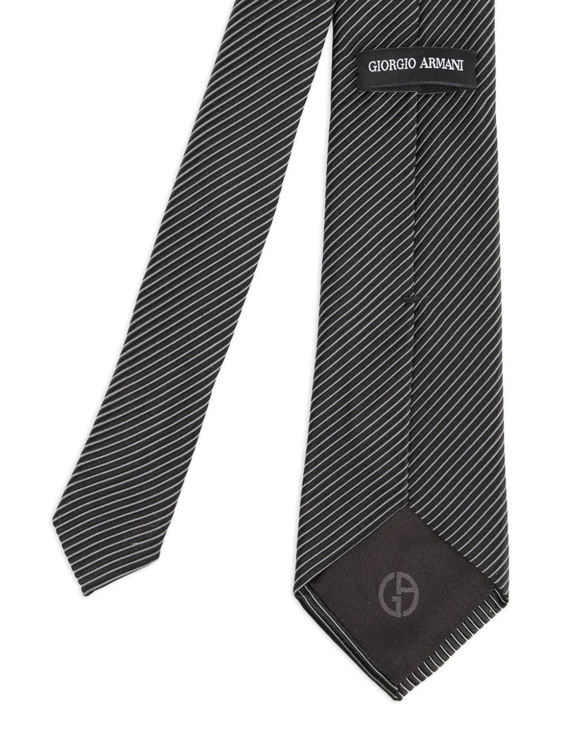 GIORGIO ARMANI striped tie outlook