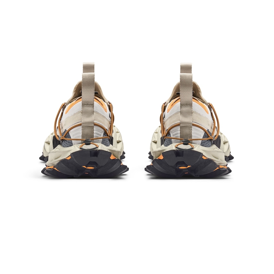 BALENCIAGA Men's Hike Sneaker in Beige/orange | REVERSIBLE