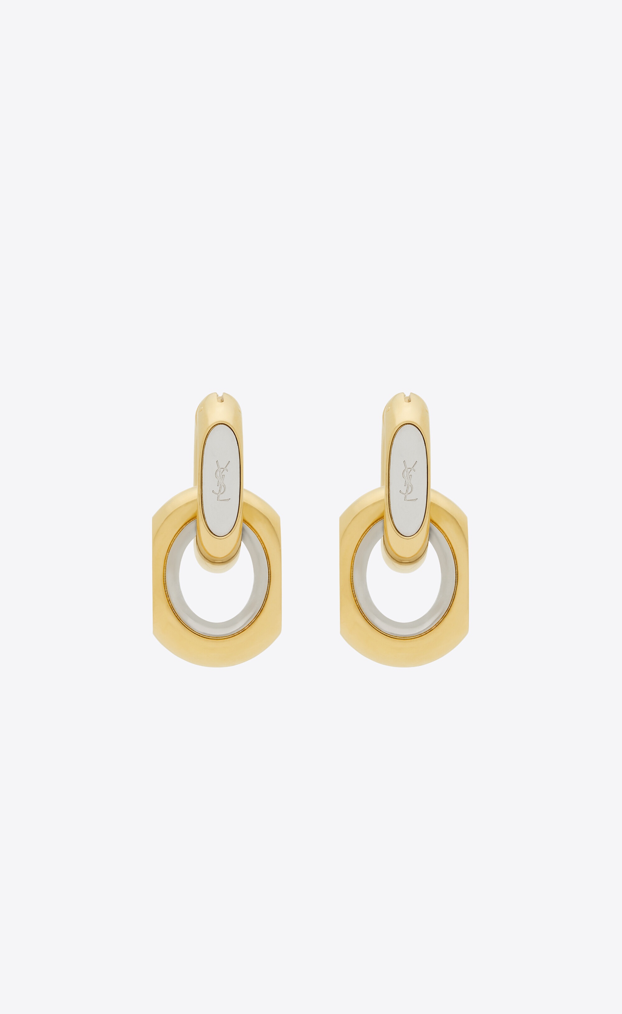 cassandre duo link earrings in metal - 1