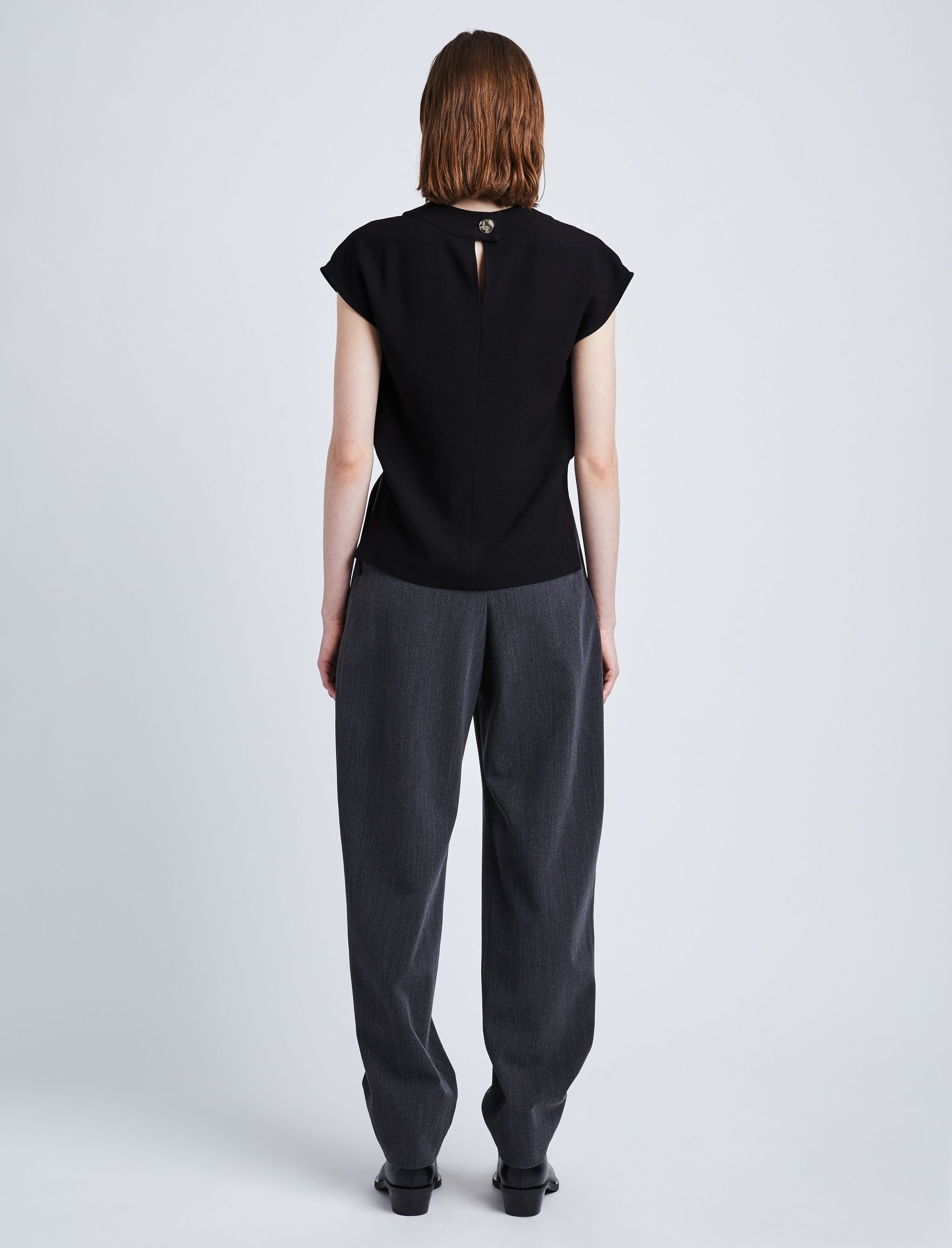 Matte Viscose Crepe Shell Top - 5