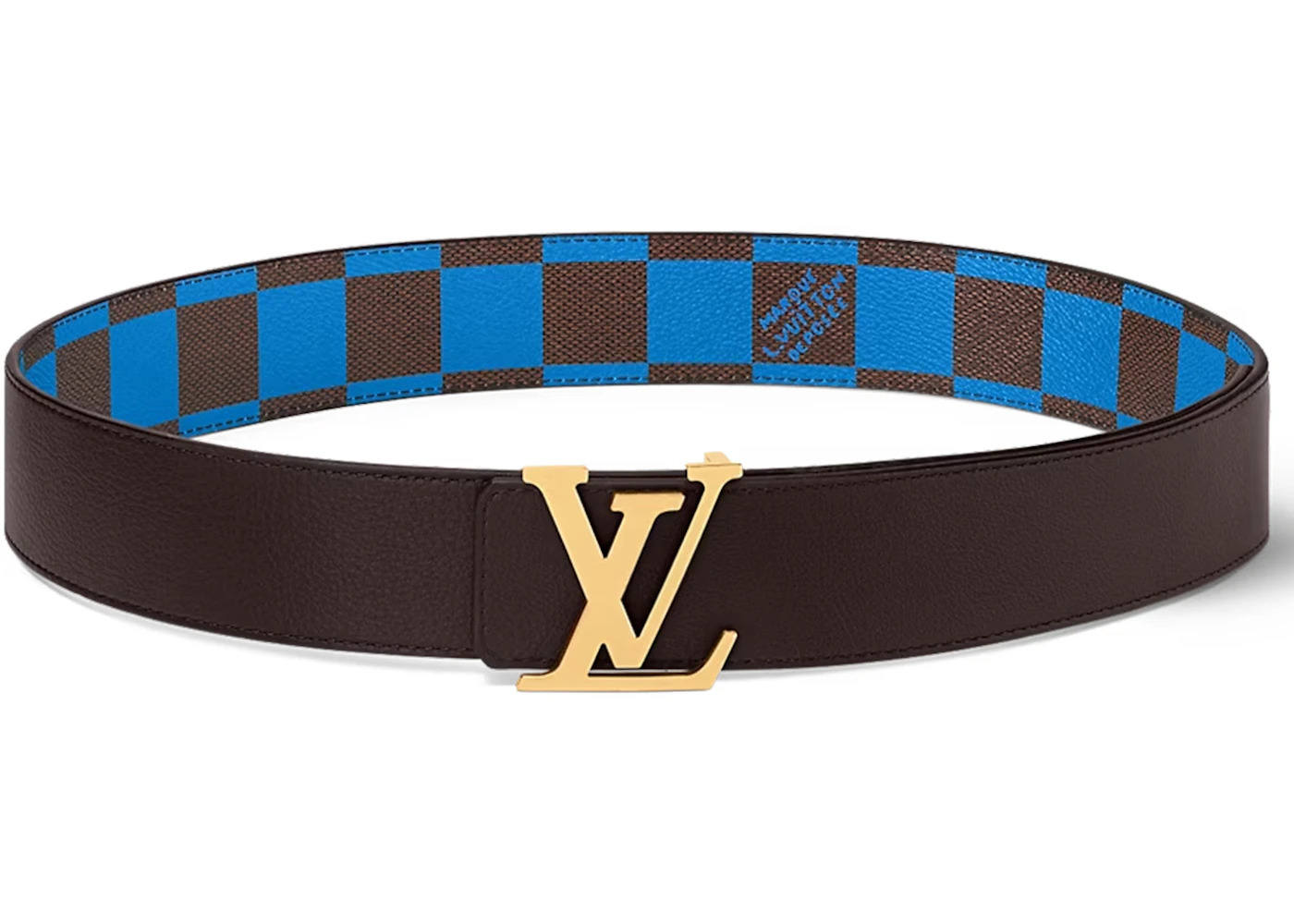 Louis Vuitton LV Initiales 40mm Reversible Belt Damier Pop Blue - 2