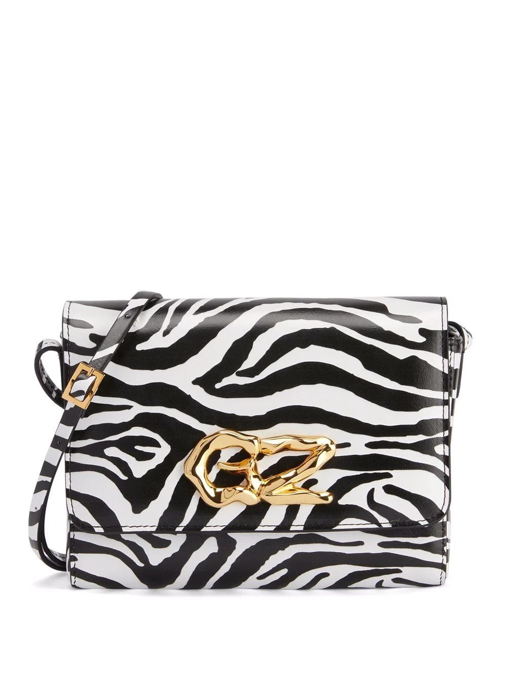 Thabit zebra-print crossbody bag - 1