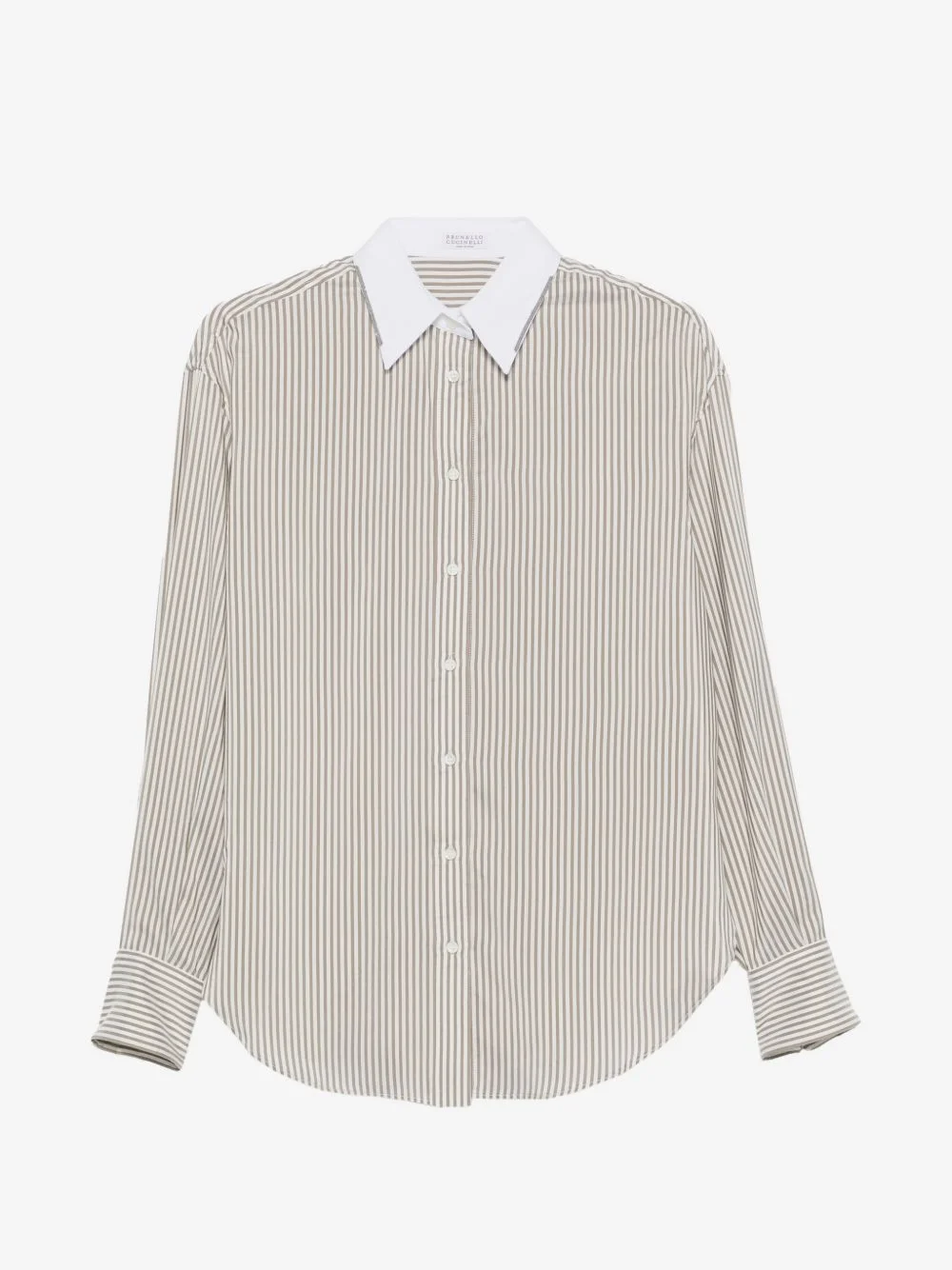 striped silk shirt - 1