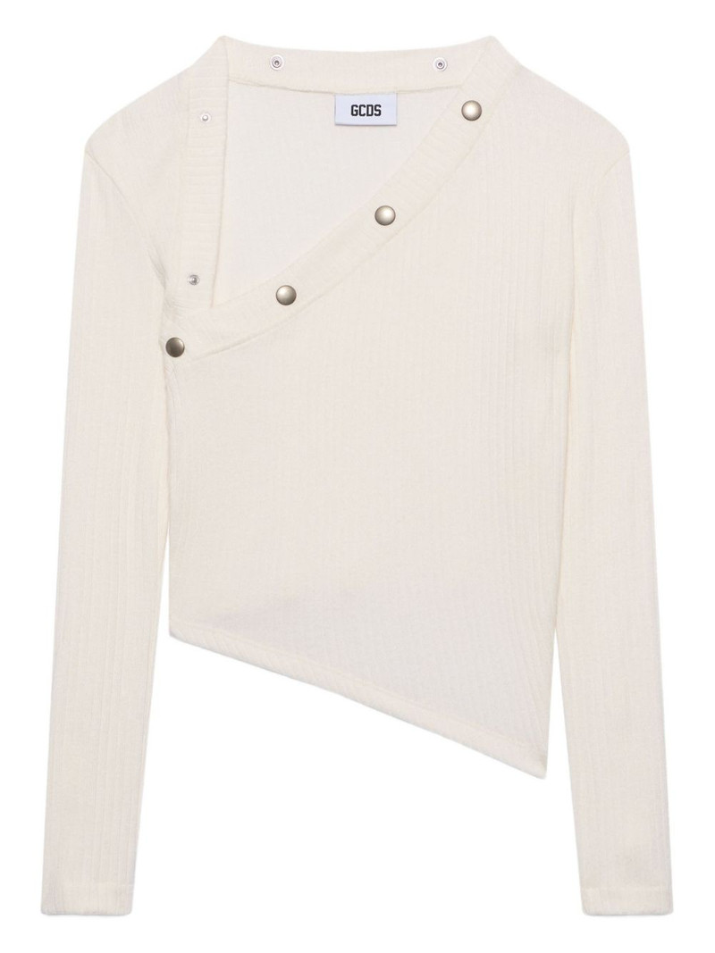 button asymmetric blouse 1