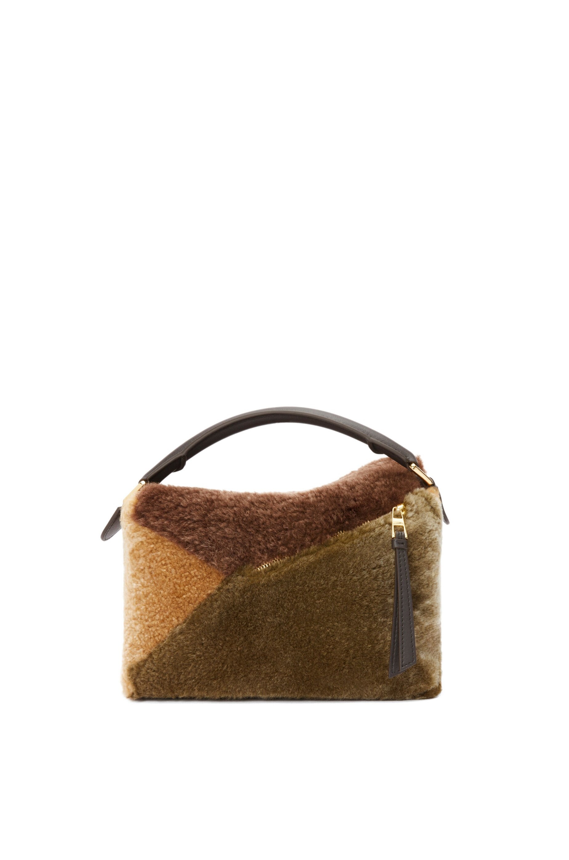 Small Puzzle bag in shearling - 6