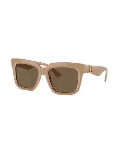 Burberry monogram-plaque wayfarer sunglasses outlook