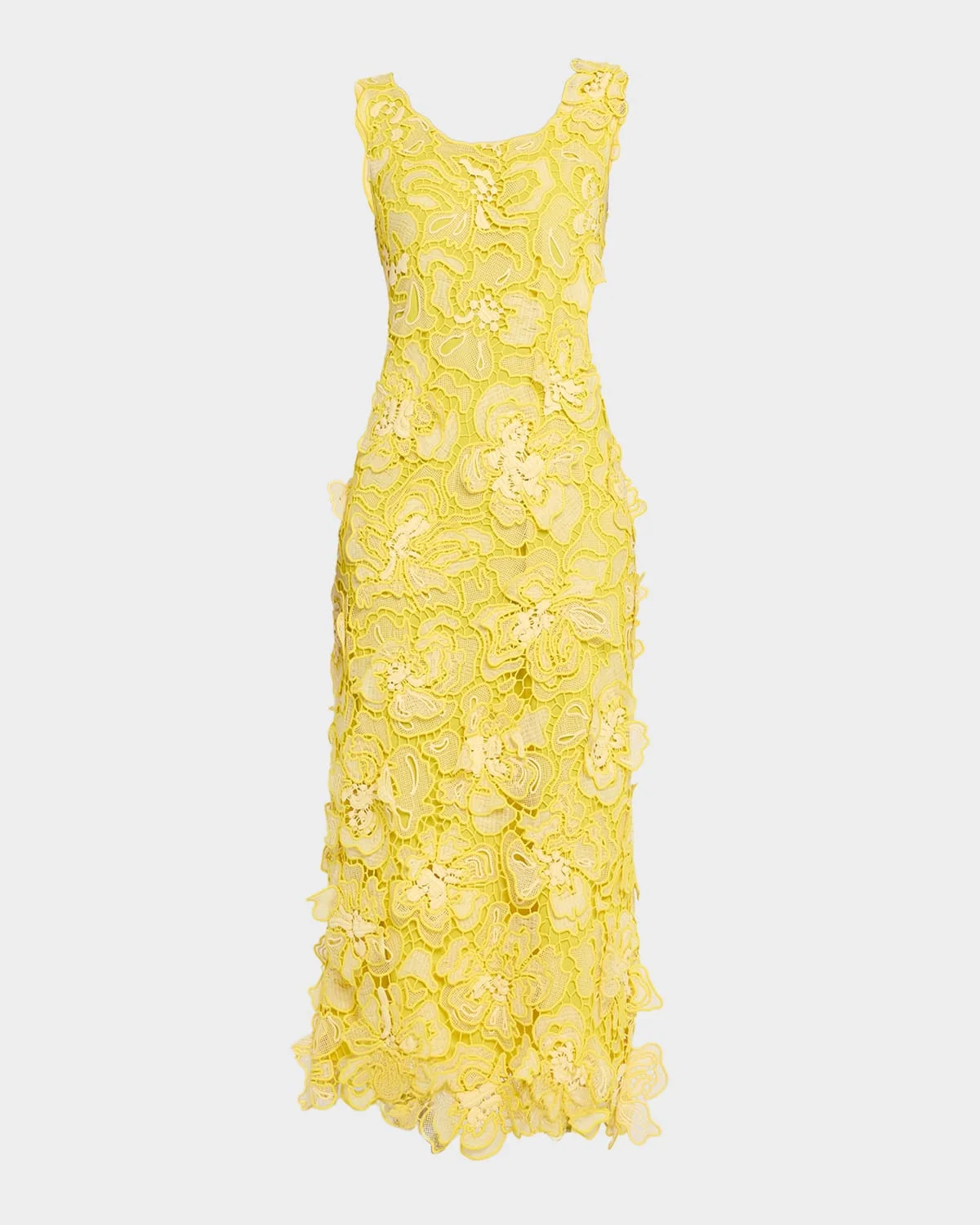 Corinna Cutout Floral Lace Midi Dress - 1