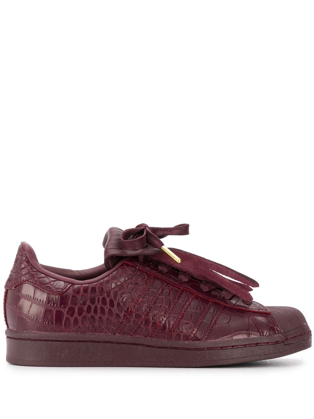 Superstar fringed leather sneakers - 1