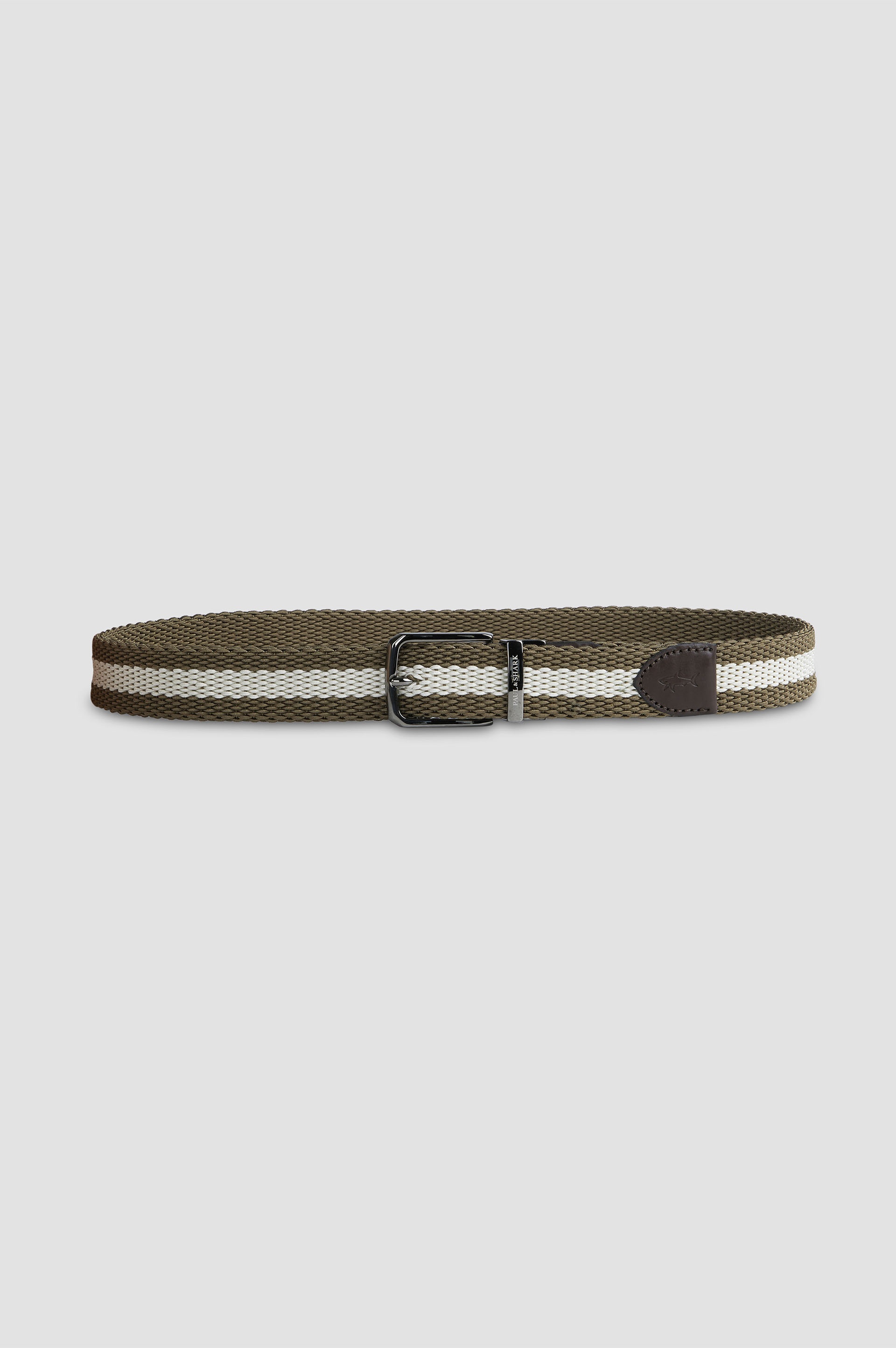 REVERSIBLE BELT WITH CONTRASTING STRIPES - 1