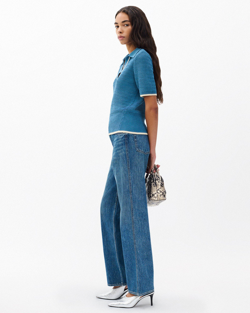 rag & bone Costi Knit Polo Shirt outlook