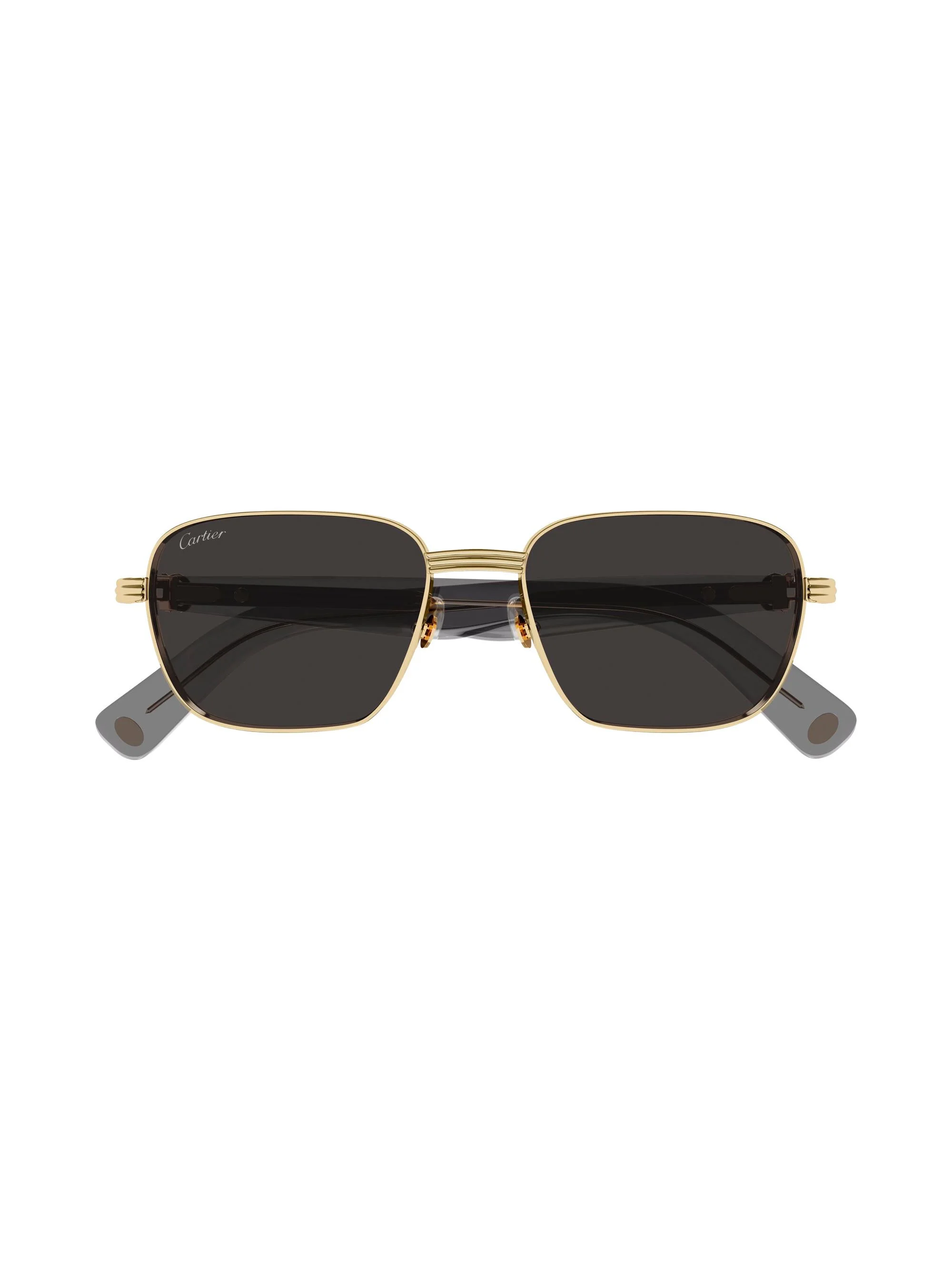 Men's Première De 53MM Square Sunglasses - Gold Black - 1