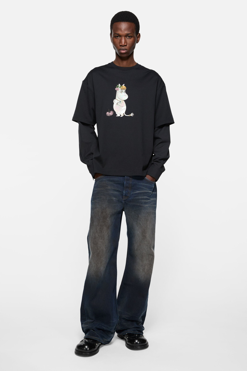 Acne Studios T-shirt Acne Studios x Moomin - All black outlook