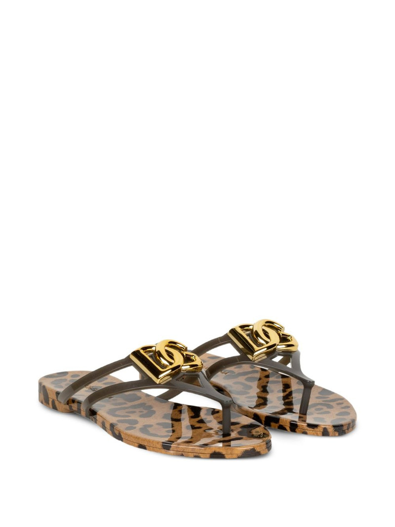 Dolce & Gabbana leopard-print sandals outlook