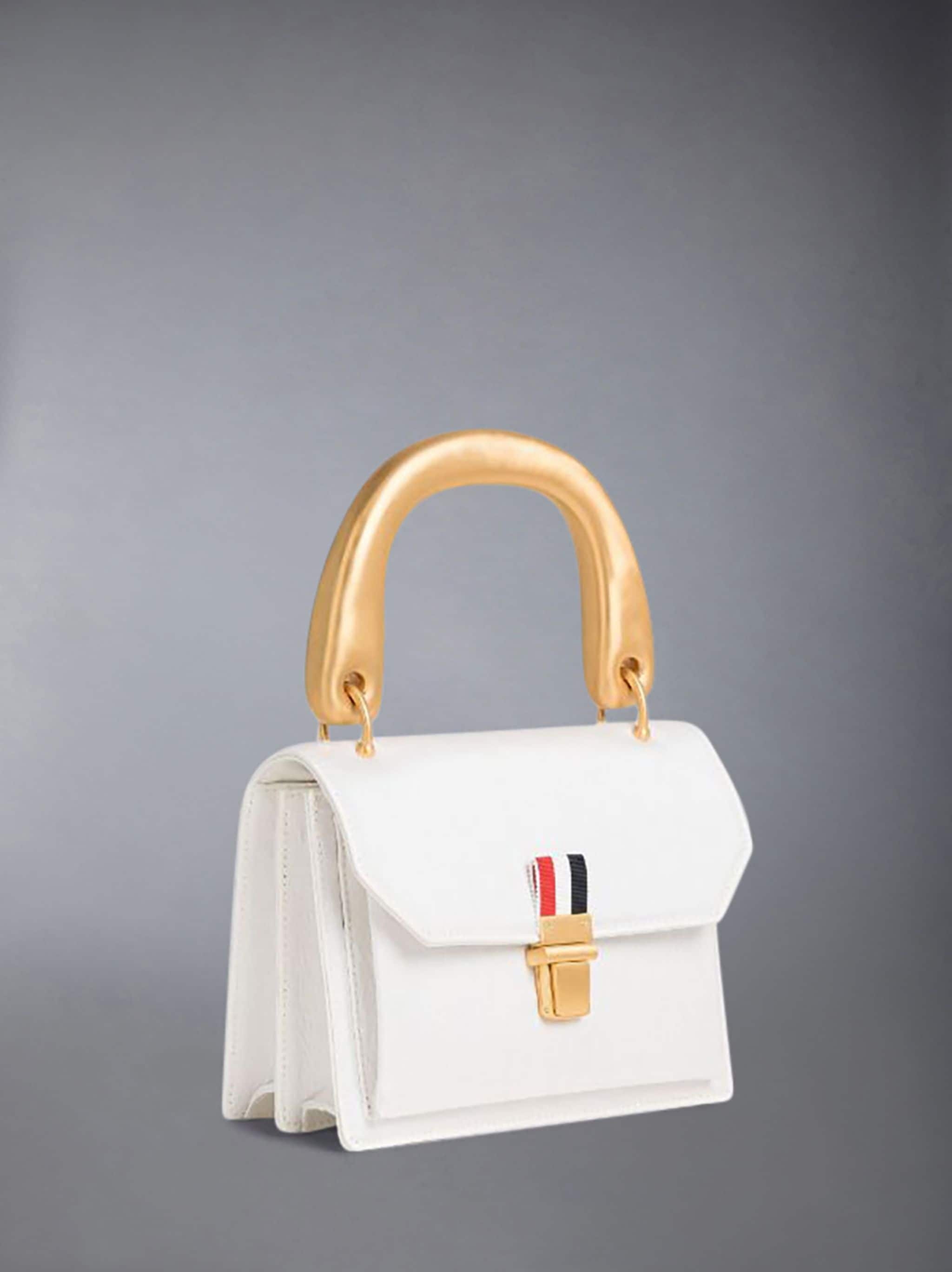 Taffeta Metal Handle Mini School Bag - 3