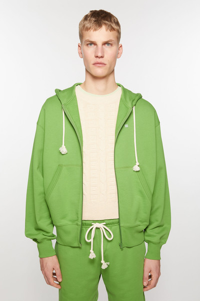 Acne Studios Hooded zip sweater - Herb green outlook