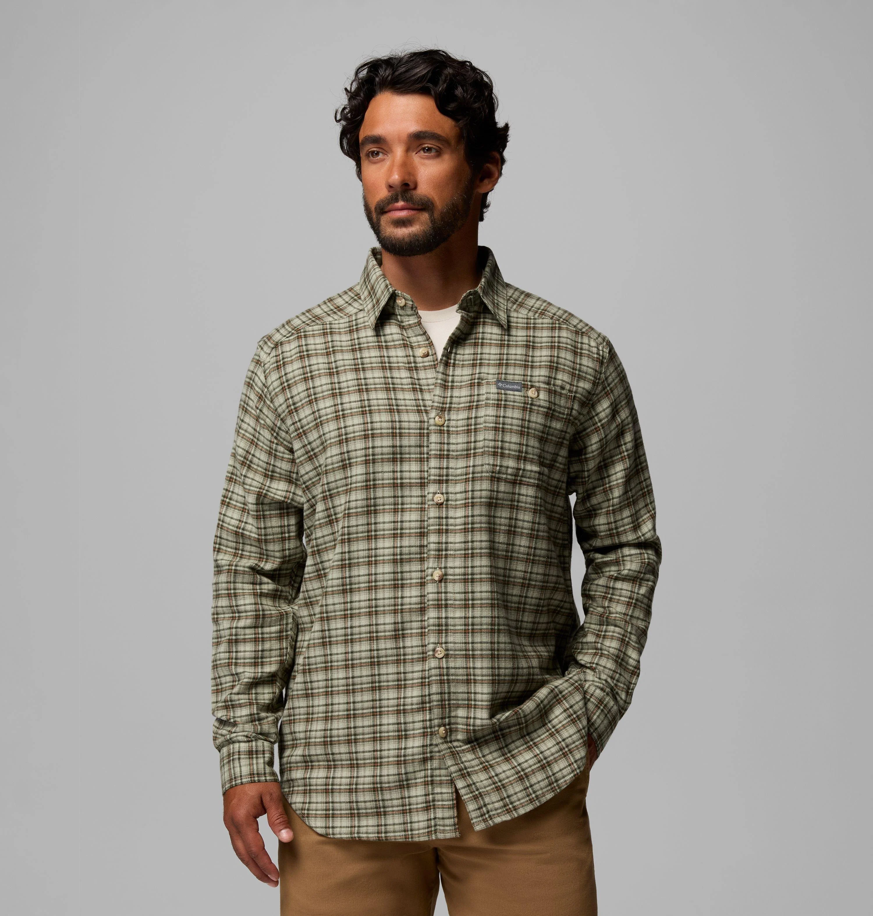 Men's Cornell Woods Flannel Long Sleeve Shirt - 1