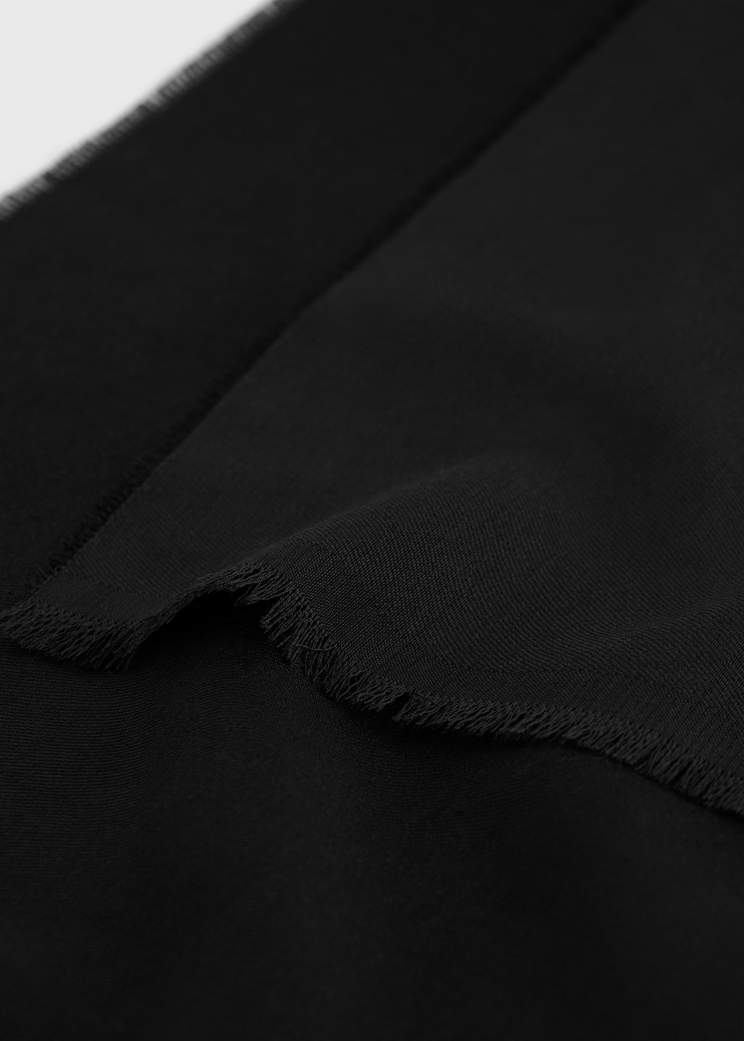 Light wool scarf black - 4