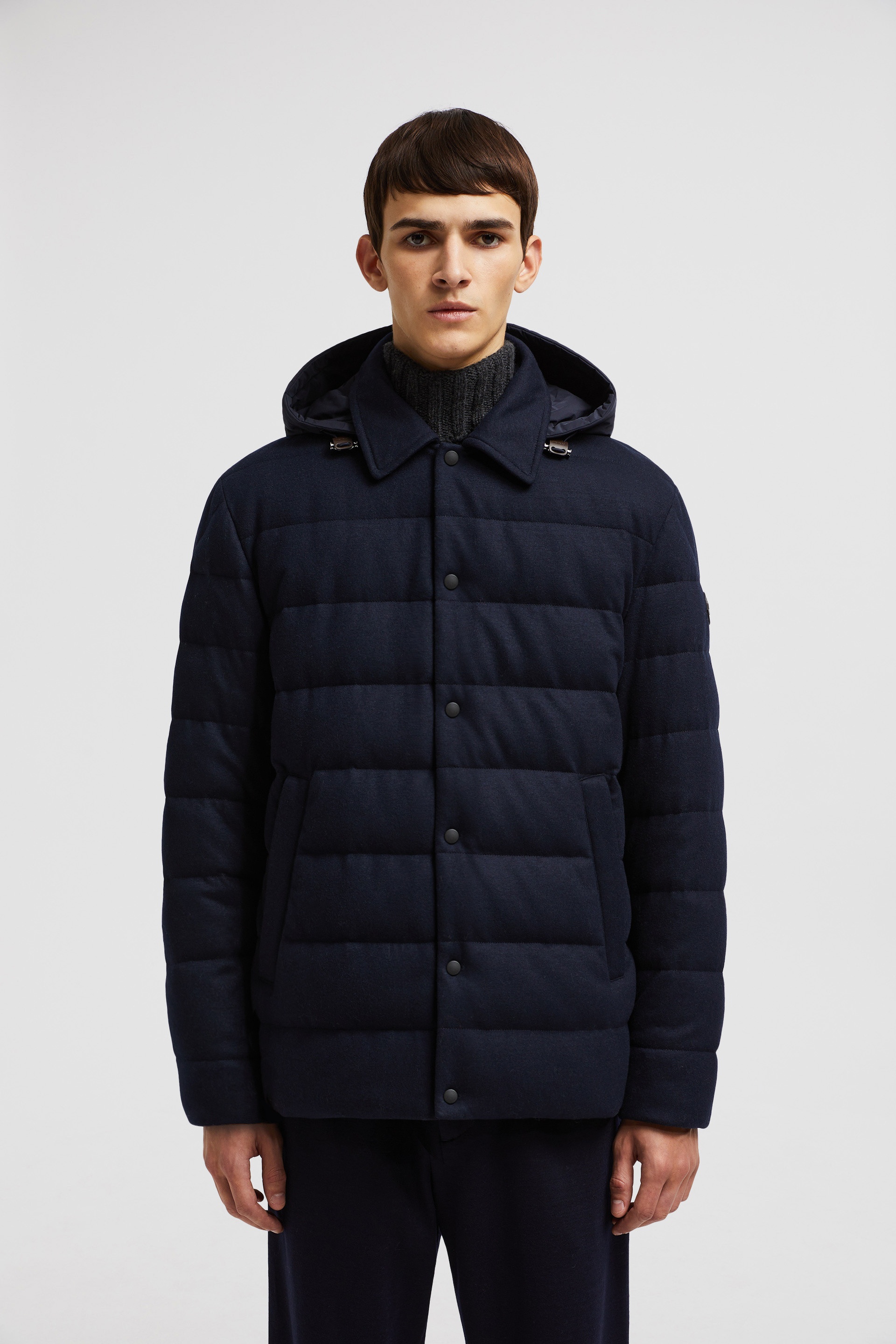 Moncler Viote Cashmere Short Down Jacket | REVERSIBLE